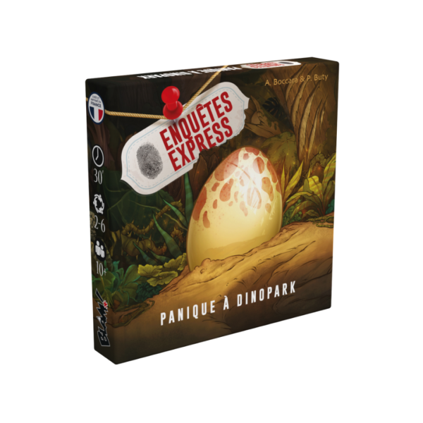 Packshot Enquêtes Express - Panique à Dinopark